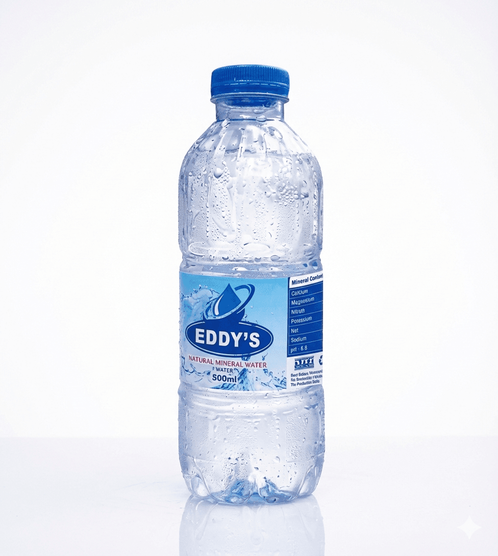 Eddy's Natural Mineral Water Bottles